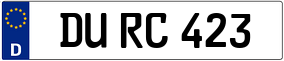 Trailer License Plate